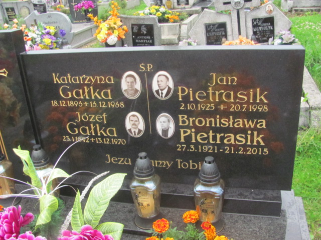 Katarzyna Gałka 1896 Bystra-Sidzina - Grobonet - Wyszukiwarka osób pochowanych