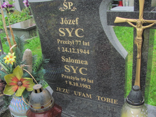 Józef Syc Bystra-Sidzina - Grobonet - Wyszukiwarka osób pochowanych