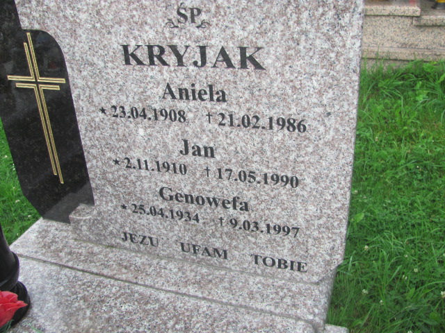 Jan Kryjak 1910 Bystra-Sidzina - Grobonet - Wyszukiwarka osób pochowanych