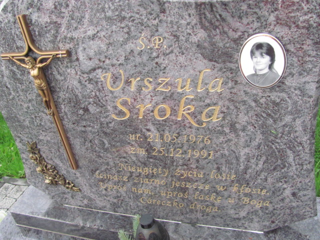 Urszula Sroka 1976 Bystra-Sidzina - Grobonet - Wyszukiwarka osób pochowanych