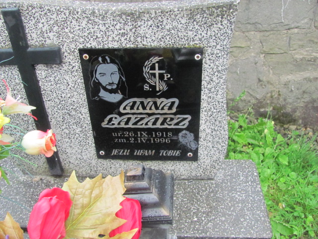Anna Łazarz 1918 Bystra-Sidzina - Grobonet - Wyszukiwarka osób pochowanych