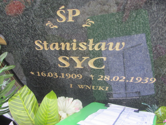 Stanisław Syc 1909 Bystra-Sidzina - Grobonet - Wyszukiwarka osób pochowanych